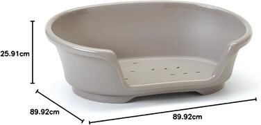 Крісло-ліжко для собак Nobby Cosy-Air, чорний, 78 см