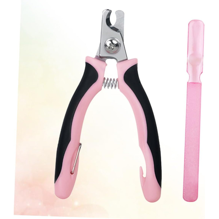 Триммер для когтів домашніх тварин BESPORTBLE: безпечний та зручний інструмент для когтів котів та собак (рожевий)