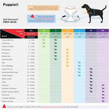 Нагрудник для собак Puppia для малих та середніх порід - супер м'який, багато кольорів, для цуценят, анти-тягнучий (L, Navy Blue)