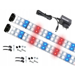 LED-світильник FULL SPECTRUM 2x40 см для акваріуму та рослин (GROW), подвійний ряд діодів