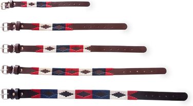 Шкіряний нашийник для собак Gaucho Goods The Patriot, розмір L, м'яка натуральна шкіра