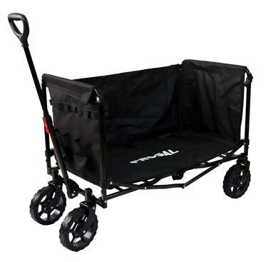 Фросал Візок для собак Бруно, чорний, складний | Транспортний візок для тварин