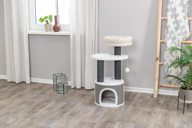 Дерев'яний кігтеточка TRIXIE Marco 114 см – багатоповерхова, з місцями для відпочинку та іграми