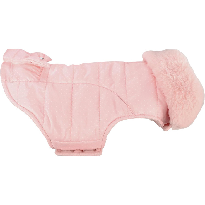Жакетик для собак 'Flamingo Guzzi' – м'який фліс з бантиком, 30 см, для маленьких порід (Чихуахуа, Йоркширський тер'єр, Пудель), РОЗОВИЙ 30 см