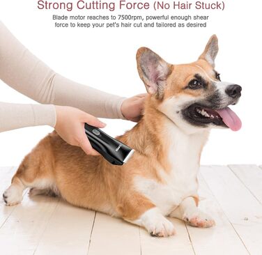 Набір для грумінгу собак LOFICOPER: безшумний триммер для догляду за шерстю, включає гребені та знімні насадки, IPX7, акумуляторний