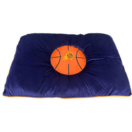 Лежак для собак Pets First NBA Phoenix Suns, баскетбольний, м'який плюшевий матрац-подушка