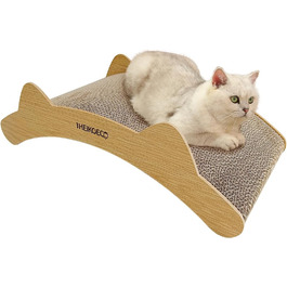 Heikoeco® Міст-Кігтеточка для котів, 2-в-1 з гофрокартону, двосторонній, 50 x 26 x 14.5 см