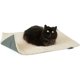 Підстилка для домашніх тварин, ковдра для собак та котів, підстилка для котів та собак (сірий/бежевий, 70 x 50 см)