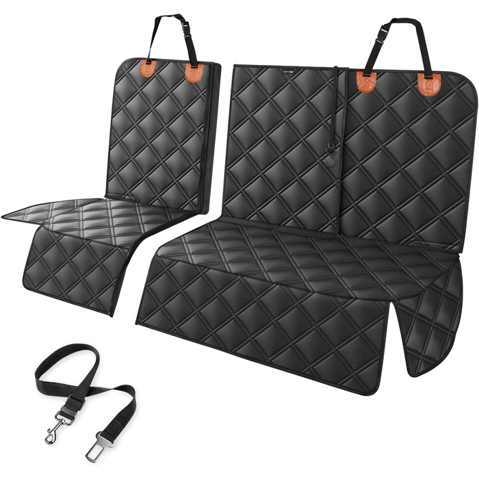 Захист для заднього сидіння автомобіля для собак KYG, водовідштовхувальний, знімний, сумісний з Isofix, 128x58x45 см