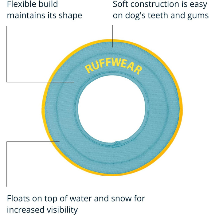 Фрізбі для собак Ruffwear Hydro Plane, синій, L, 30,5 см, водостійкий