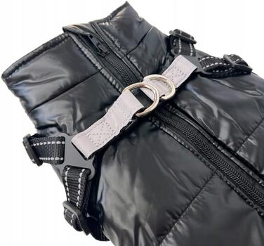 Водонепроникна куртка для собак 2-в-1 зі вбудованим шлейкою – зимова куртка для собак маленьких, середніх та великих порід – вітронепроникна, зручна та легка в догляді, червона, 3XL