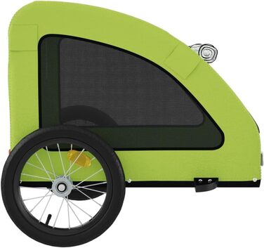 Фархандлігер Gecheer для собак, переносник для собак, вагончик для собак, з відбивачами, зелений, матеріал: Oxford, розмір 125 x 63 x 66 см