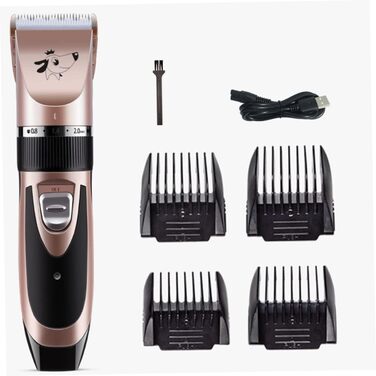 Електрична машинка для стрижки котів Supvox - набір для догляду за домашніми тваринами, рожеве золото