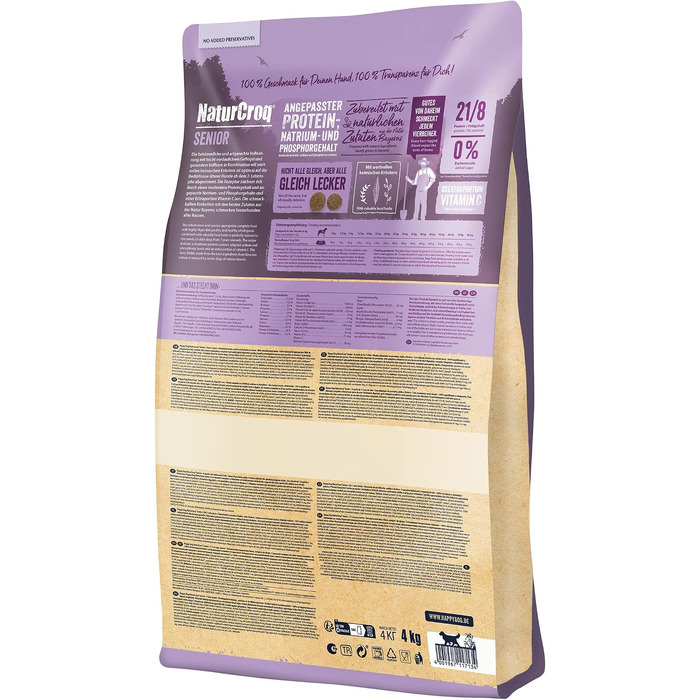 Сухий корм для дорослих собак Happy Dog NaturCroq Senior, 15 кг (набір 2 шт)