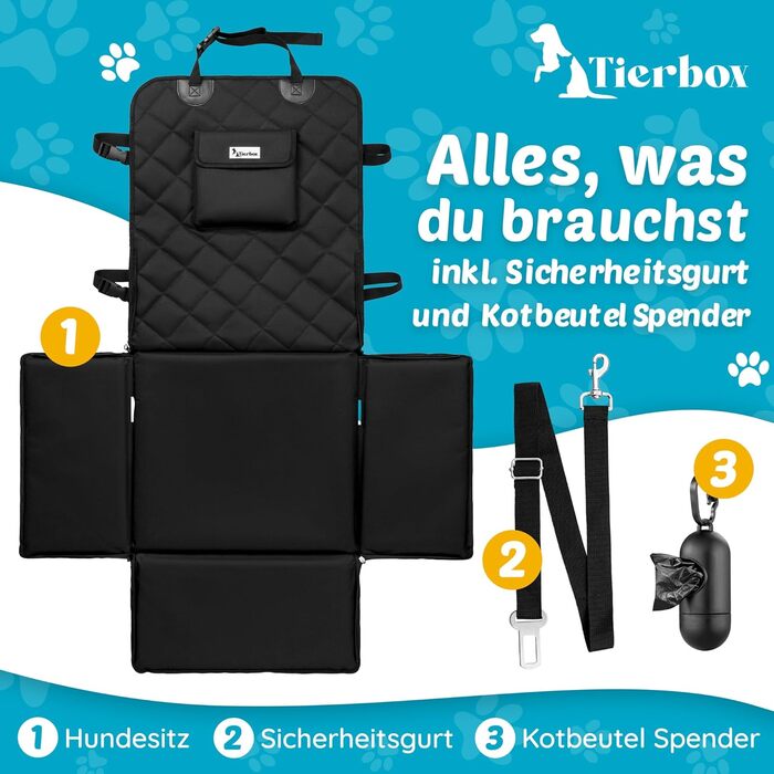Автокрісло для собак з дозатором відходів - автокрісло для маленьких собак | Зручне та безпечне