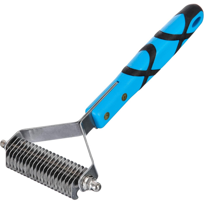 GROOM PROFESSIONAL Щітка для собак - щітка для видалення ковтунів - щітка для видалення підшерстка - видалення шерсті - підходить для різних типів шерсті, X-Fine 20 зубців (широка)