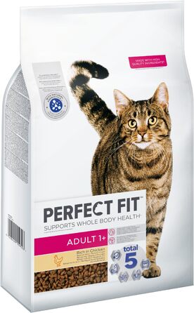 Сухий корм для дорослих котів Perfect Fit Adult 1+ з куркою, 7 кг