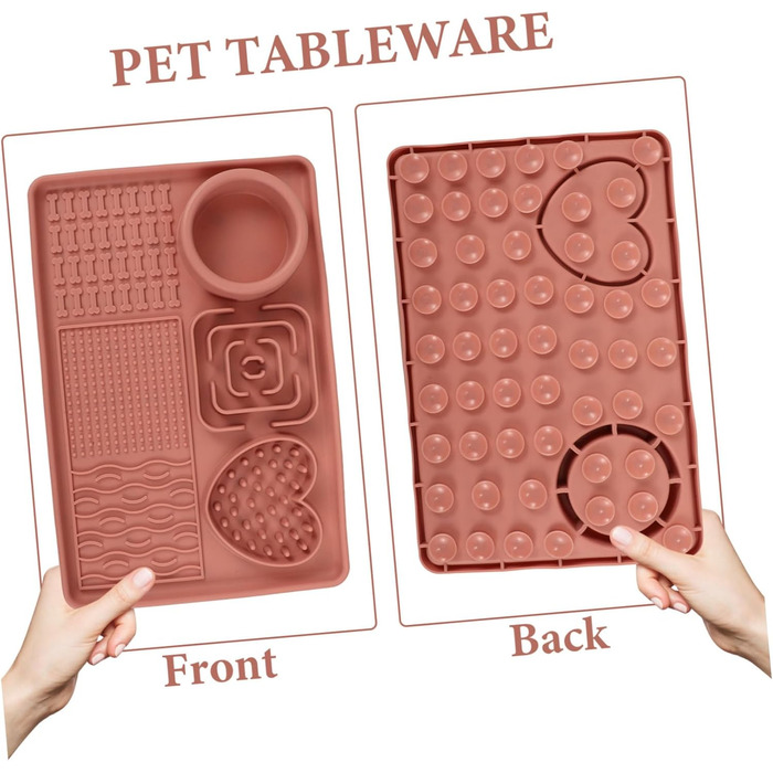 Килимок для собак та котів з присосками, повільне годування, силікон, килимок для тварин, проти швидкого поїдання