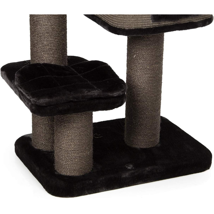 Дряпка для котів Kratzbaum Portland антрацит - велика, з міцними сизалевими стовпчиками, 69x47x124 см