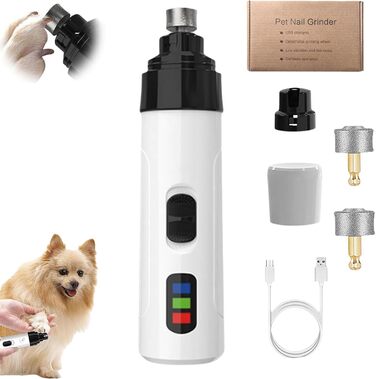 Електричний точило для нігтів домашніх тварин Silent Groom Pro, USB, для собак та котів