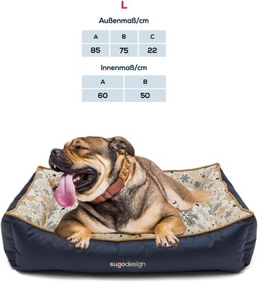 Водонепроникне ліжко для собак з бавовни та поліестеру - Корзинка для собак з знімним подушкою - Софа для собак з переносною сумкою - 7 різних мотивів - 3 розміри (S/M, X) (червоно-зелений, ) Різдво червоно-зелений (Різдво сіро-золотий, L)