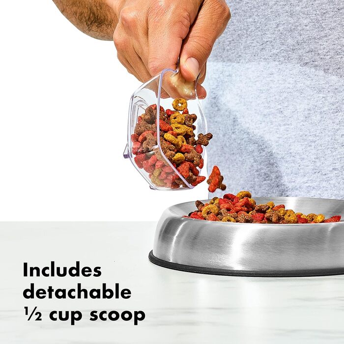 Контейнер для корму OXO Good Grips Pet POP 5,7 л з лопаткою, герметичний для зберігання корму для собак і котів