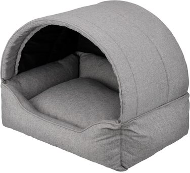 Ліжко для собак з будиночком - ідеальне місце для відпочинку вашого улюбленця! Зручне ліжко-будиночок для собак маленьких та середніх порід. Ліжко-печеринка, переноска, диван для собак. Знімна та пральна наволочка, стабільний каркас. Розмір: 82x58 см, кол
