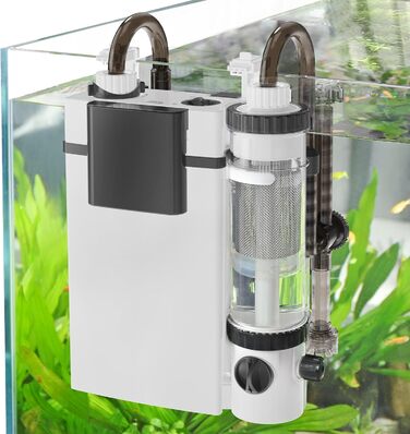 Зовнішній фільтр для акваріума hygger Hang On Back, 500 л/год, 6 Вт, з колектором для риб'ячих відходів, регульований потік, для акваріумів до 120 л, безшумний
