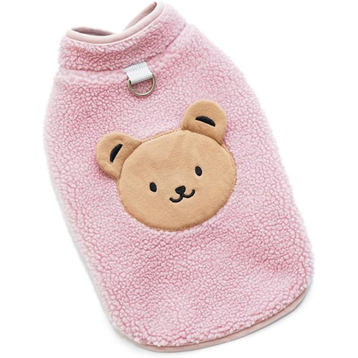 Теплий зимовий пуловер для собак маленьких порід (до 2.5 кг), зелений/рожевий (XL)