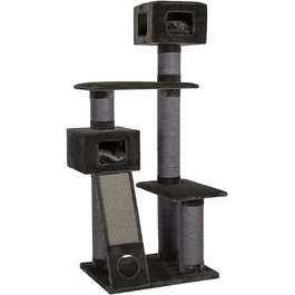 Котячий будиночок Kratzbaum Maine Coon 209 сірий XXL - міцний, великий, стабільний, з товстими сизаловими стовпами (діаметр ~20 см)