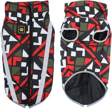 Теплий дощовик для собак, дощовик з отвором для шлейки, спортивний, для активного відпочинку, одяг для собак, комбінезон, жилет для маленьких, середніх та великих собак (5XL, червоний в клітинку)