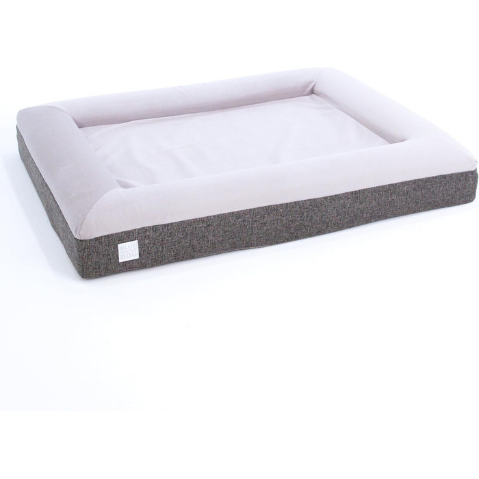 Ортопедичне ліжко для собак з memory foam, водонепроникним підкладкою, знімним чохлом на блискавці YKK, розмір M (94 x 76 x 15 см)