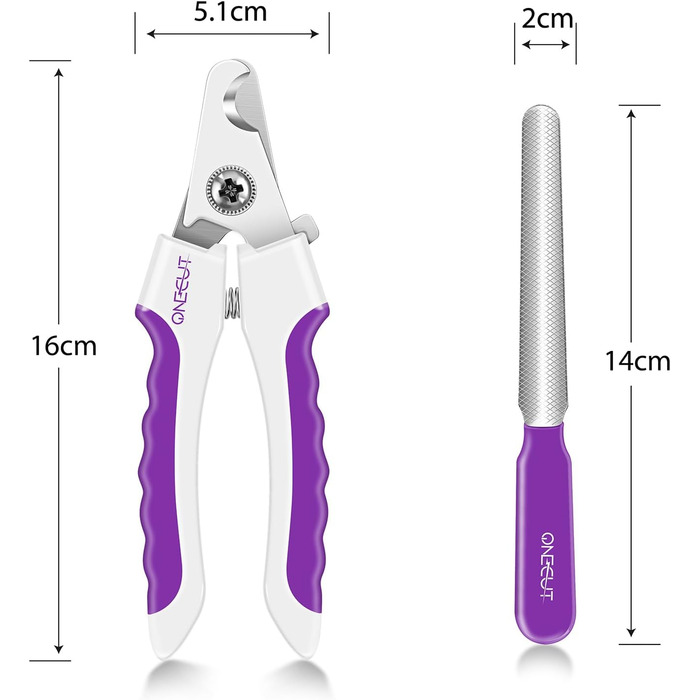 OneCut Професійний триммер для нігтів собак, котів, кроликів та морських свинок, з захистом від надрізання