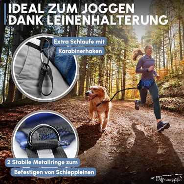 Сумка для ласощів для собак 'Talea' з штучної шкіри, темно-синя - Легкий доступ завдяки магнітному закриттю, знімний внутрішній кишеню, для аксесуарів для собак