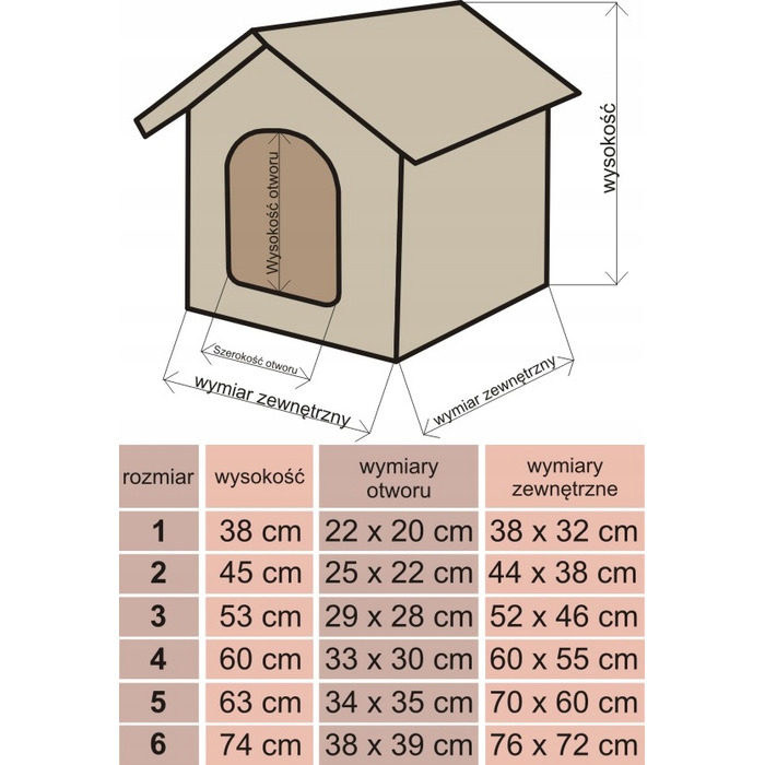 Будка для собак з подушкою, затишний будиночок для пса Doggy - R3: 52x46