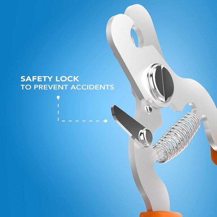 Набір для стрижки кігтів Wahl для котів та собак, професійний, з безпечним замиканням, неслизькі ручки, гострі леза, оранжевий