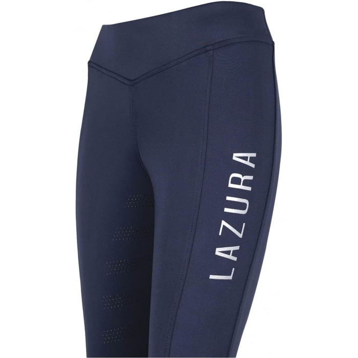 Легінси для верхової їзди Lazura Ariella | Еластичні штани для верхової їзди з кишенею для телефону | Середня посадка, повний обтиск, силіконовий гріп, класичний крій | Екіпірування для верхової їзди (36, темно-синій)