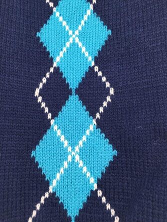 Светр для домашніх тварин Argyle, сірий, розмір L, довжина спини 40,6 см, для тварин до 9 кг