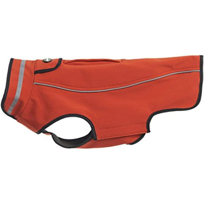 Крузе Бастер - теплий софтшелл одяг для собак, водонепроникний та вітронепроникний, регульований, зручний (червоний чилі, Small/Medium)