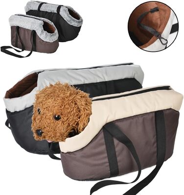Рюкзак для собак Bis, сумка для маленьких собак на прогулянках, переноска для цуценят, теплий рюкзак на плечі для Yorkies, аксесуари для домашніх тварин (Коричневий 1, M)
