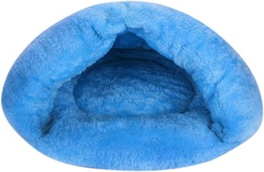 Кімната для собак та котів ITODA: м'яке ліжко-будиночок для собак, котів, цуценят та кошенят. Блакитний колір.