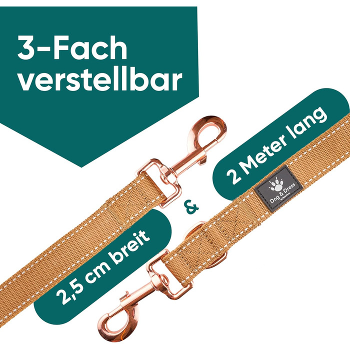 Набір повідка та шлейки для собак – дихаючий, регульований, з м'якою підкладкою та світловідбиваючими елементами – для великих та середніх собак (зелений, S (51-66 см обхват грудей))