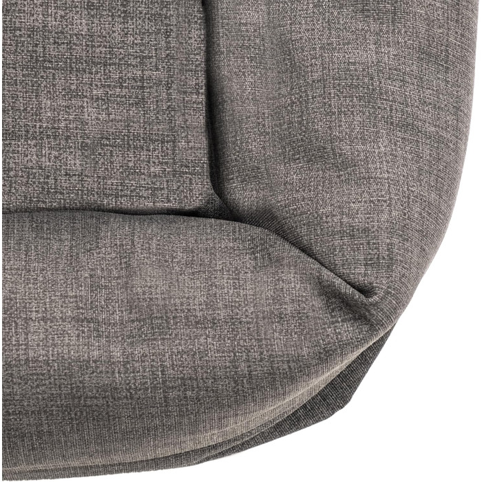 Кругле собаче ліжко Batuffolo для собак та котів, неслизьке, водонепроникне, сірого кольору, розмір M (76x76x13 см)