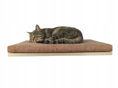 Настінна полиця для котів Cat's Atelier Cozy Nook, 60x37x6 см, натуральна