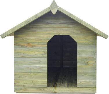 vidaXL Будка для собак з просоченої сосни, 105x153x98 см, з дахом