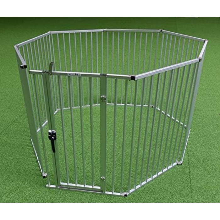 Callieway® Розкладний загін для цуценят ALUZAUN Safety Pro' 8-секційний (100x65 см) для вирощування, заходів та кемпінгу