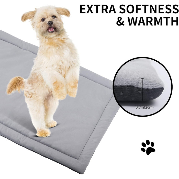 М'який килимок для собак та котів IEUUMLER FC004, 102*69 см / 89*58 см, сірий