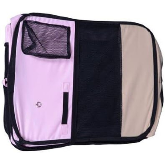 Клітка-загон для кроликів та морських свинок BUNNY BUSINESS, розкладний, тканинна, рожева