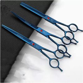 Набір ножиць для грумінгу собак: нержавіюча сталь, прямі та вигнуті моделі