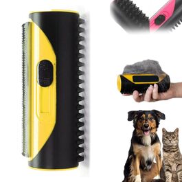 Набір для догляду за шерстю Silkybrush Ultimatives: самоочисна щітка для собак, 3-в-1 для видалення підшерстка та шерсті, видалення шерсті тварин, щітка для блискучою шерстю (жовта)